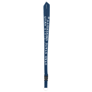 Utah State University Navy Clip Lanyard